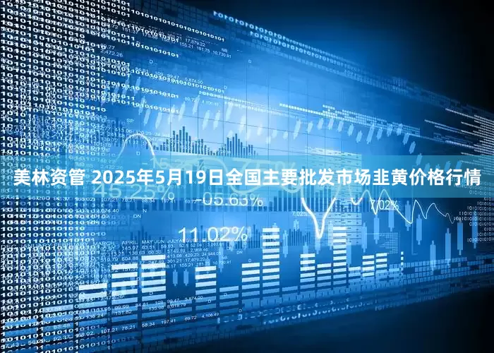 美林资管 2025年5月19日全国主要批发市场韭黄价格行情