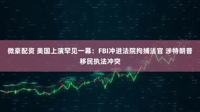 微豪配资 美国上演罕见一幕：FBI冲进法院拘捕法官 涉特朗普移民执法冲突